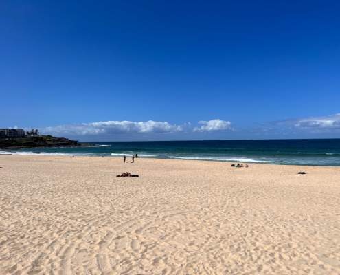 Surfing at Maroubra Beach