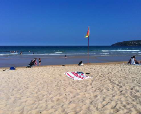 Surf Life Saver Flag on Queenscliff Beach